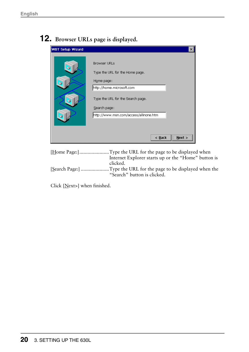 Eizo eClient LCD Monitor Integrated Windows-based terminal 630L User Manual | Page 20 / 115