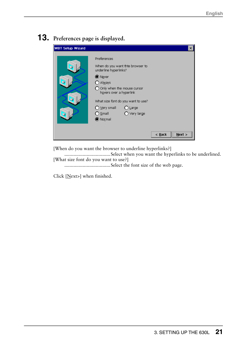 Eizo eClient LCD Monitor Integrated Windows-based terminal 630L User Manual | Page 21 / 115