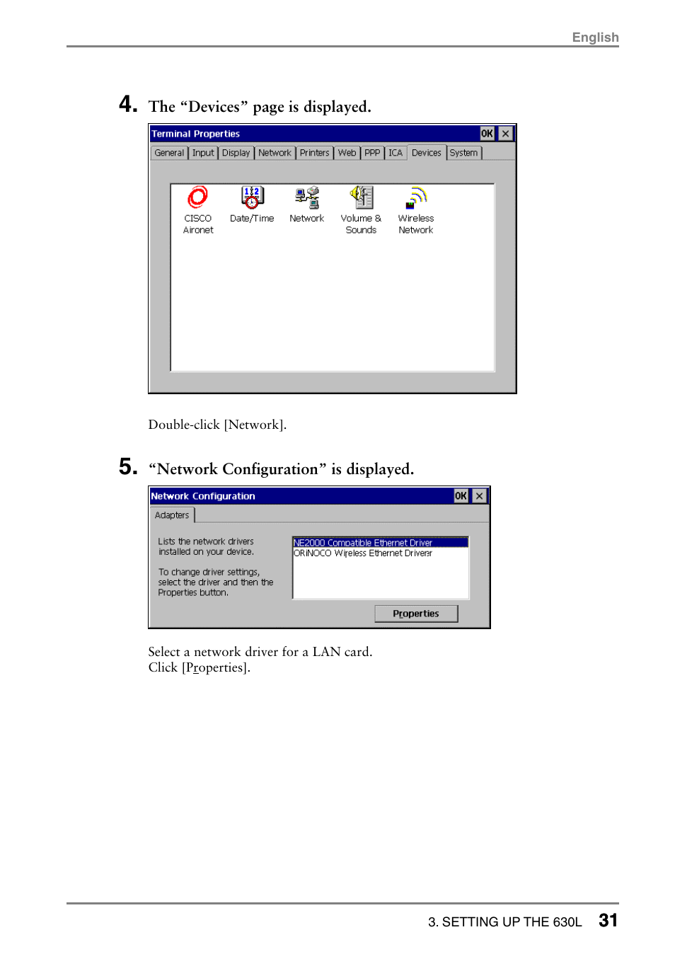 Eizo eClient LCD Monitor Integrated Windows-based terminal 630L User Manual | Page 31 / 115