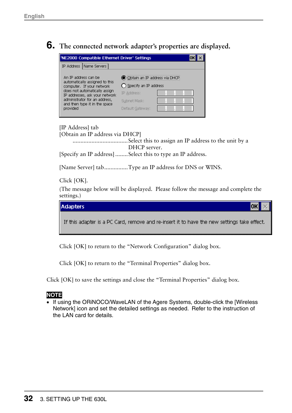 Eizo eClient LCD Monitor Integrated Windows-based terminal 630L User Manual | Page 32 / 115
