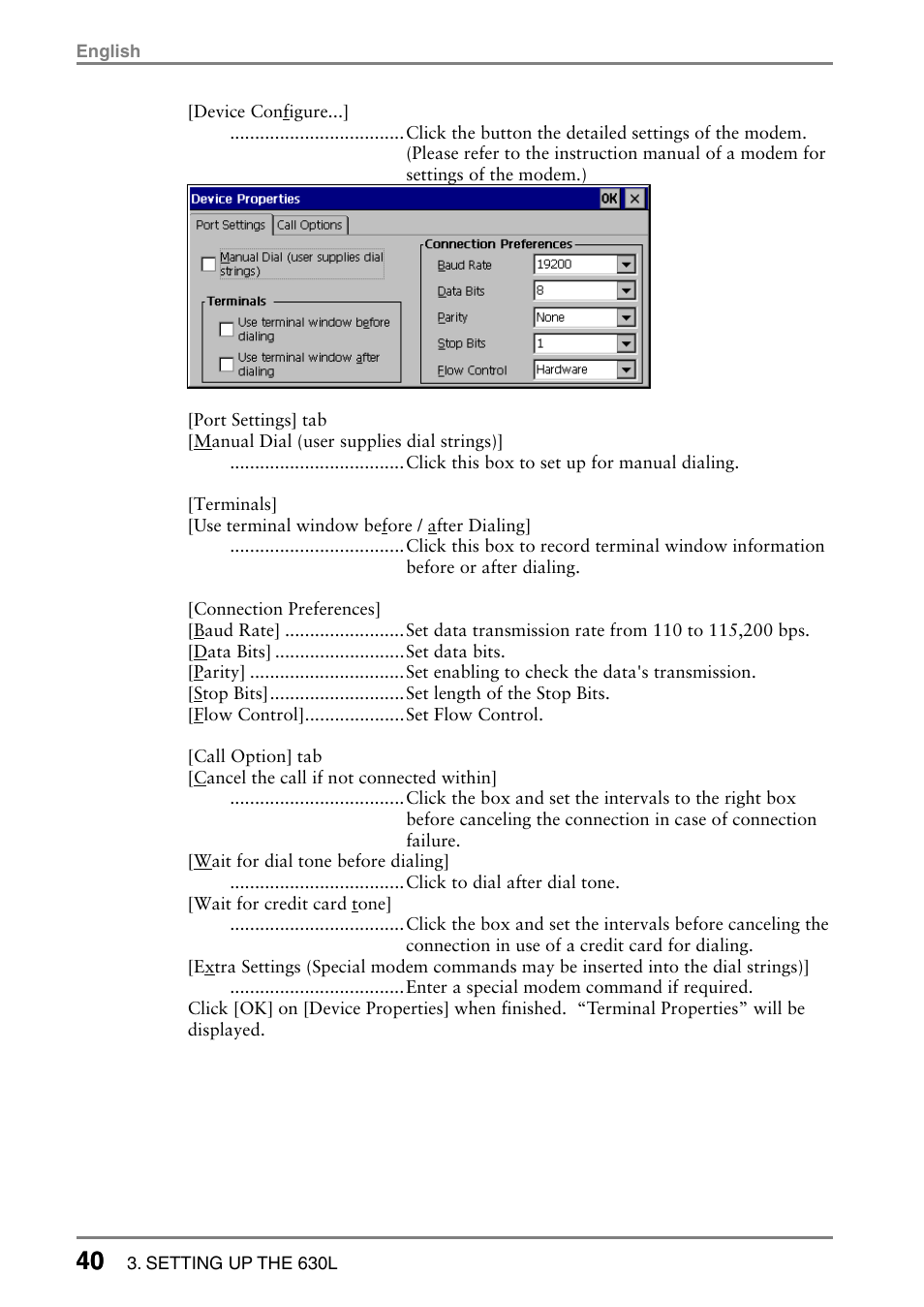 Eizo eClient LCD Monitor Integrated Windows-based terminal 630L User Manual | Page 40 / 115
