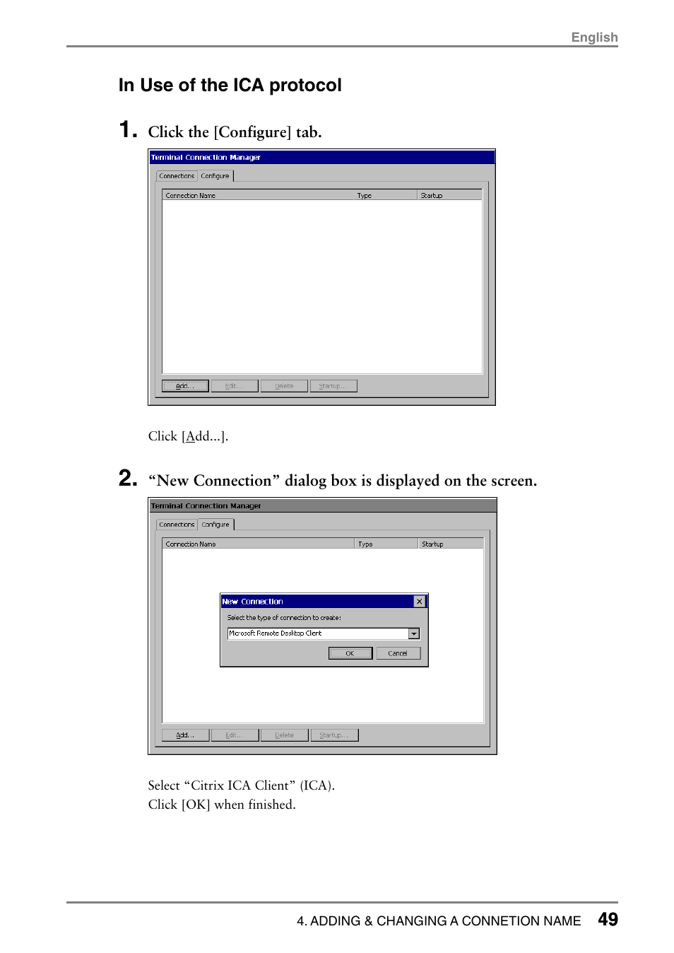 49 in use of the ica protocol | Eizo eClient LCD Monitor Integrated Windows-based terminal 630L User Manual | Page 49 / 115