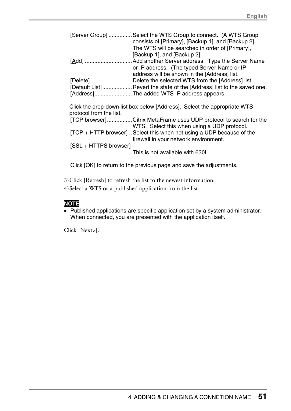 Eizo eClient LCD Monitor Integrated Windows-based terminal 630L User Manual | Page 51 / 115