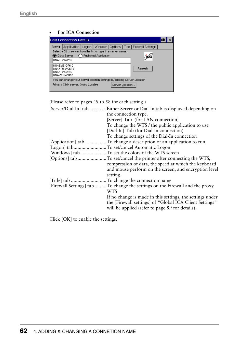 Eizo eClient LCD Monitor Integrated Windows-based terminal 630L User Manual | Page 62 / 115