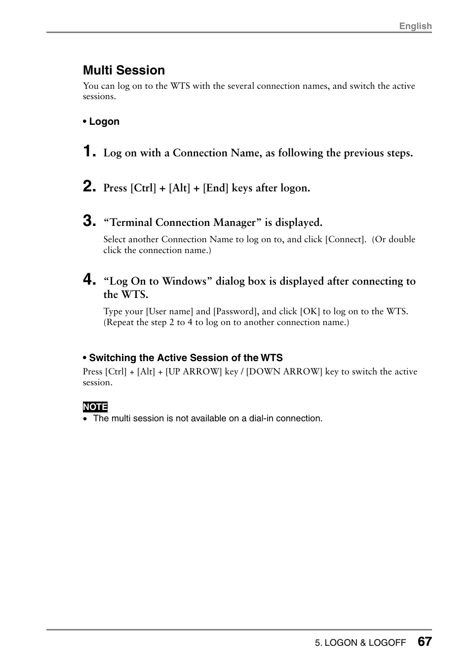 Eizo eClient LCD Monitor Integrated Windows-based terminal 630L User Manual | Page 67 / 115