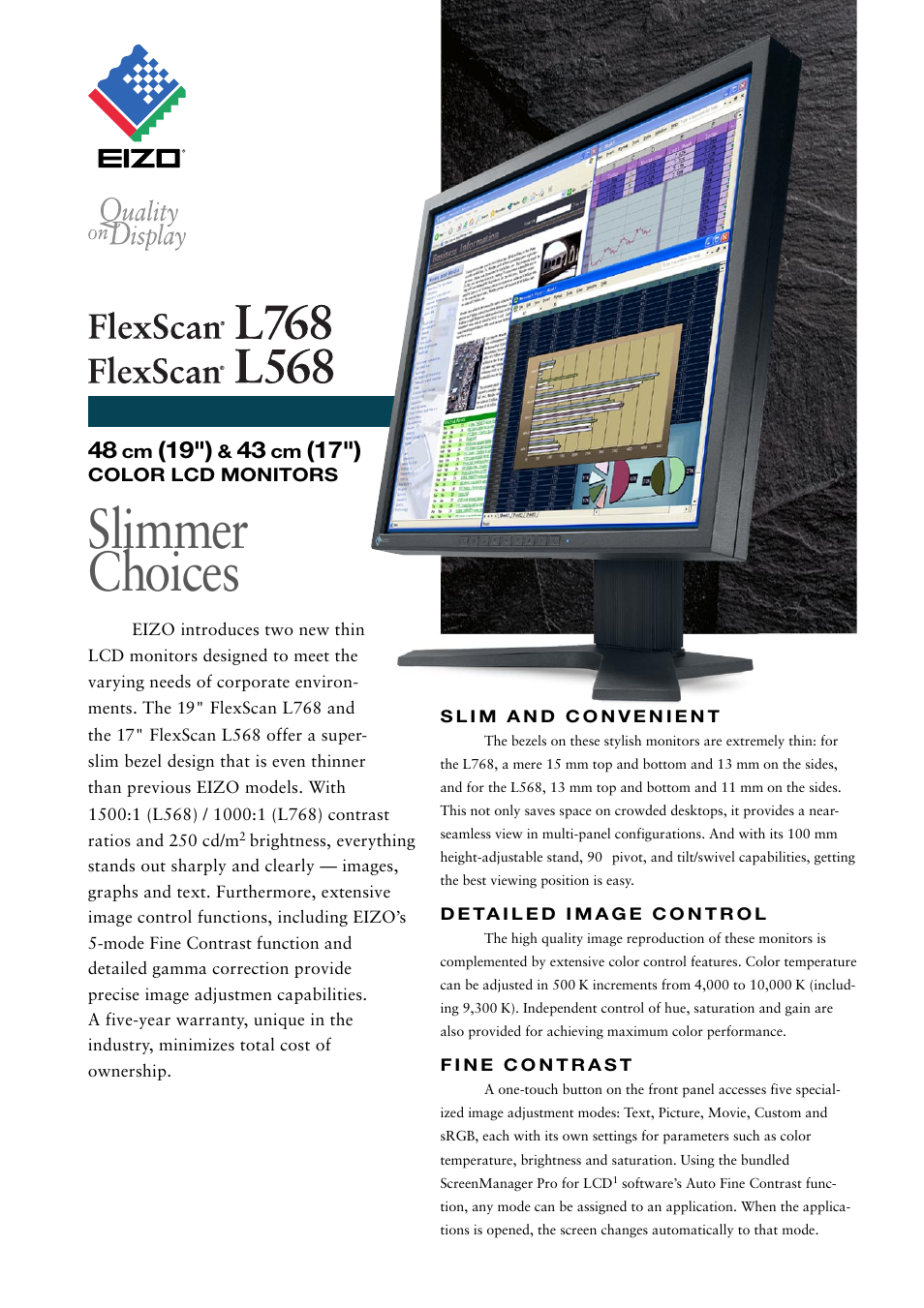 Eizo FlexScan L768 User Manual | 2 pages