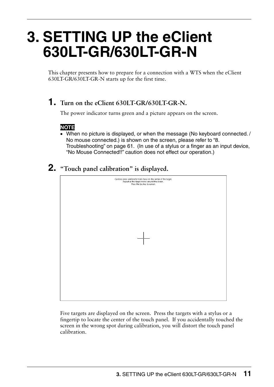 Setting up the eclient 630lt-gr/630lt-gr-n | Eizo 630lt-gr User Manual | Page 11 / 68