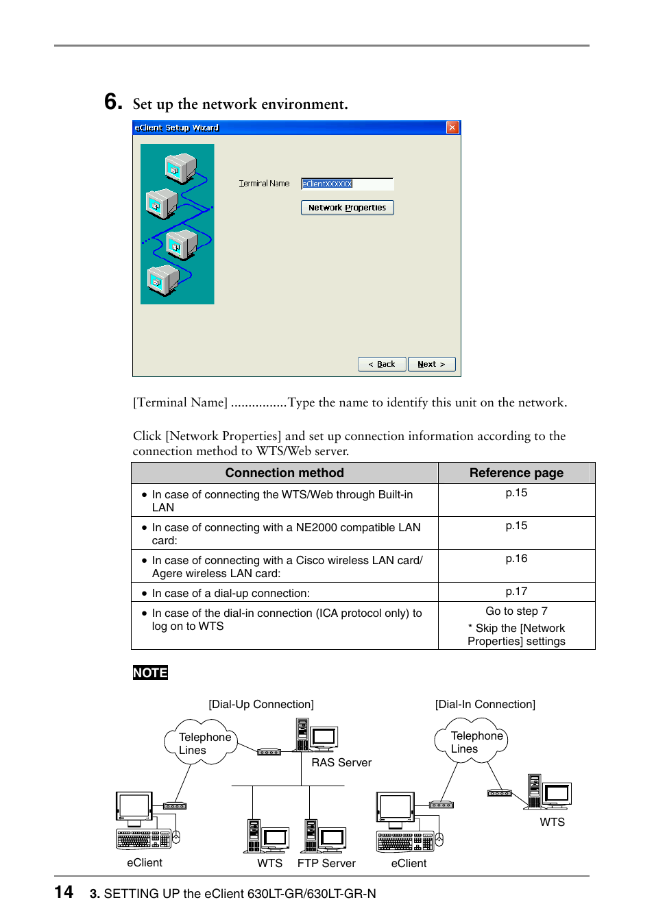 Set up the network environment | Eizo 630lt-gr User Manual | Page 14 / 68