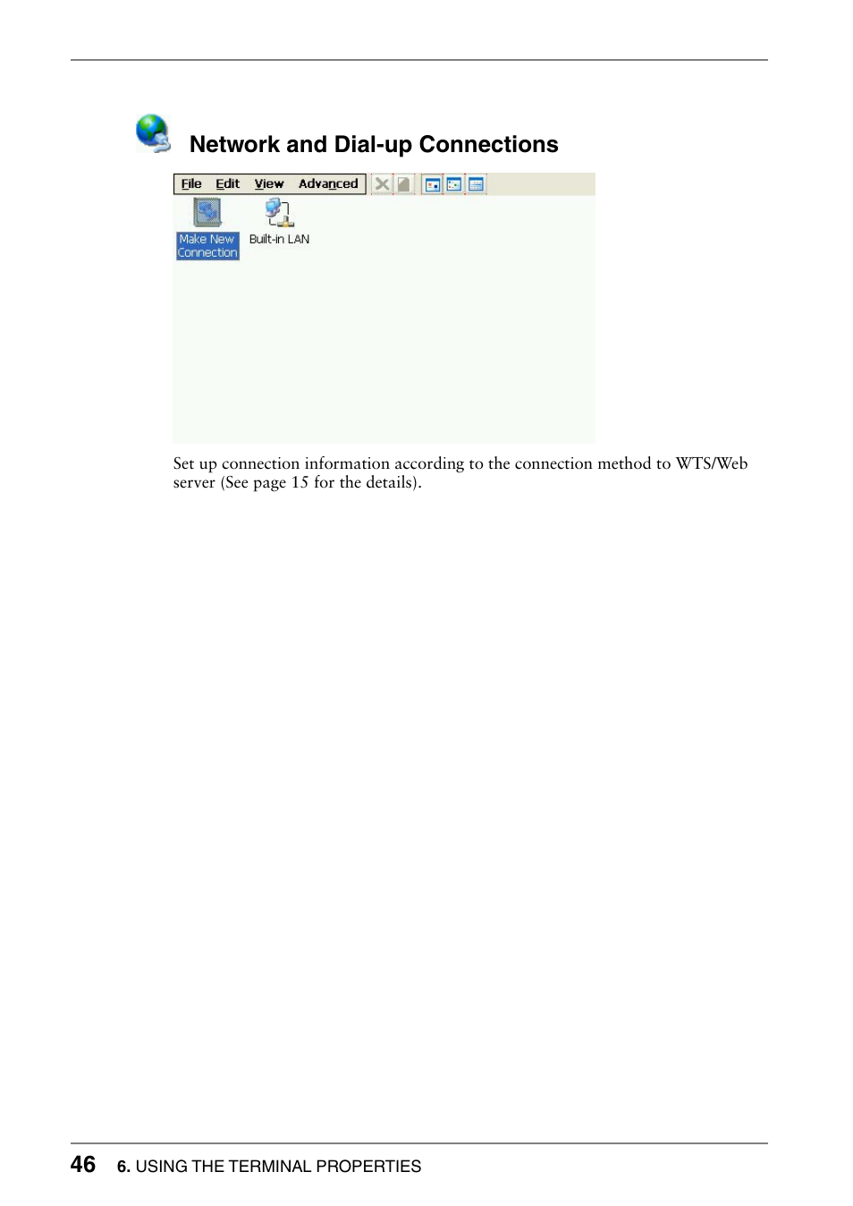 Network and dial-up connections | Eizo 630lt-gr User Manual | Page 46 / 68