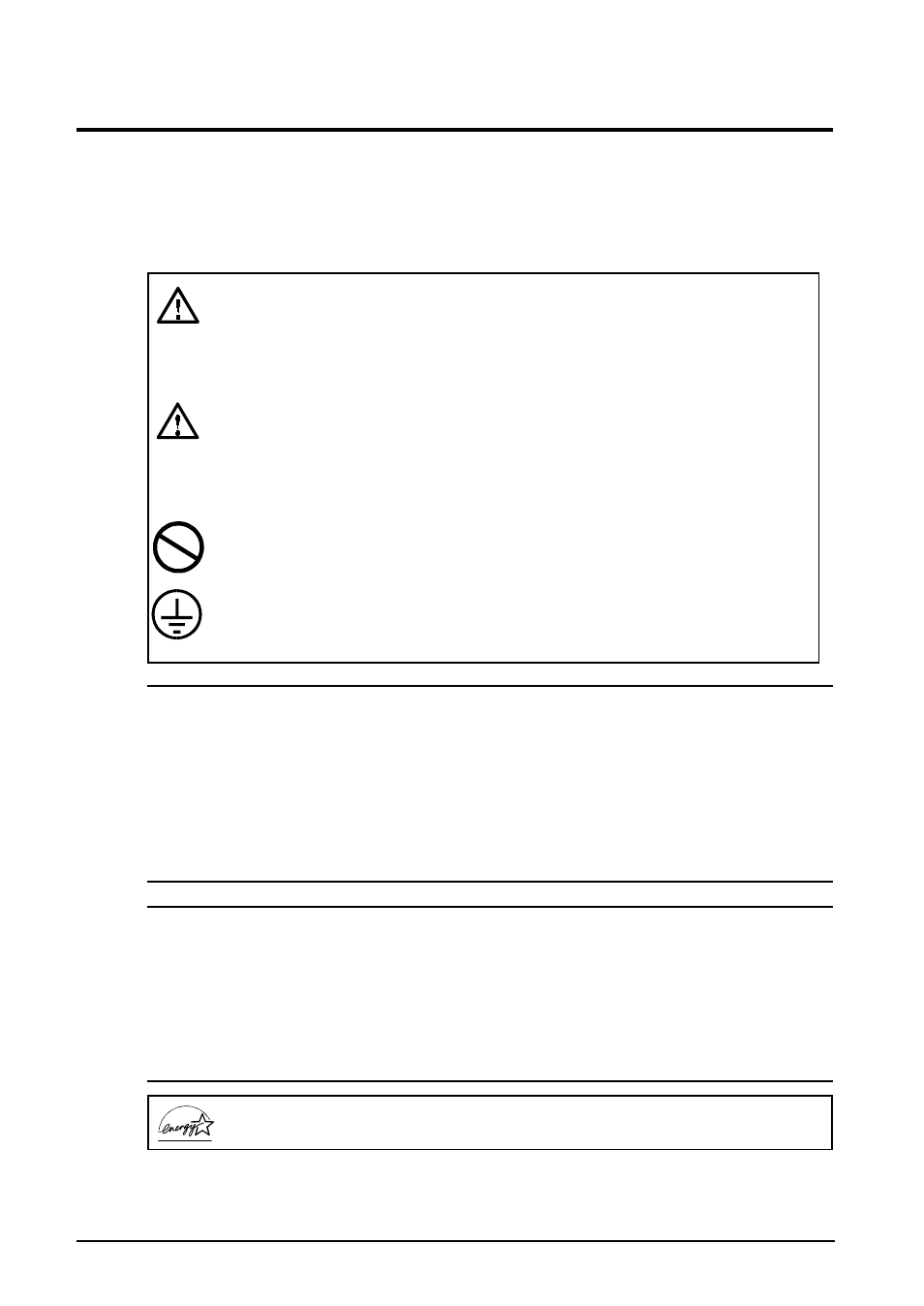 Safety symbols, Warning, Caution | Eizo FlexScan L461 User Manual | Page 2 / 45