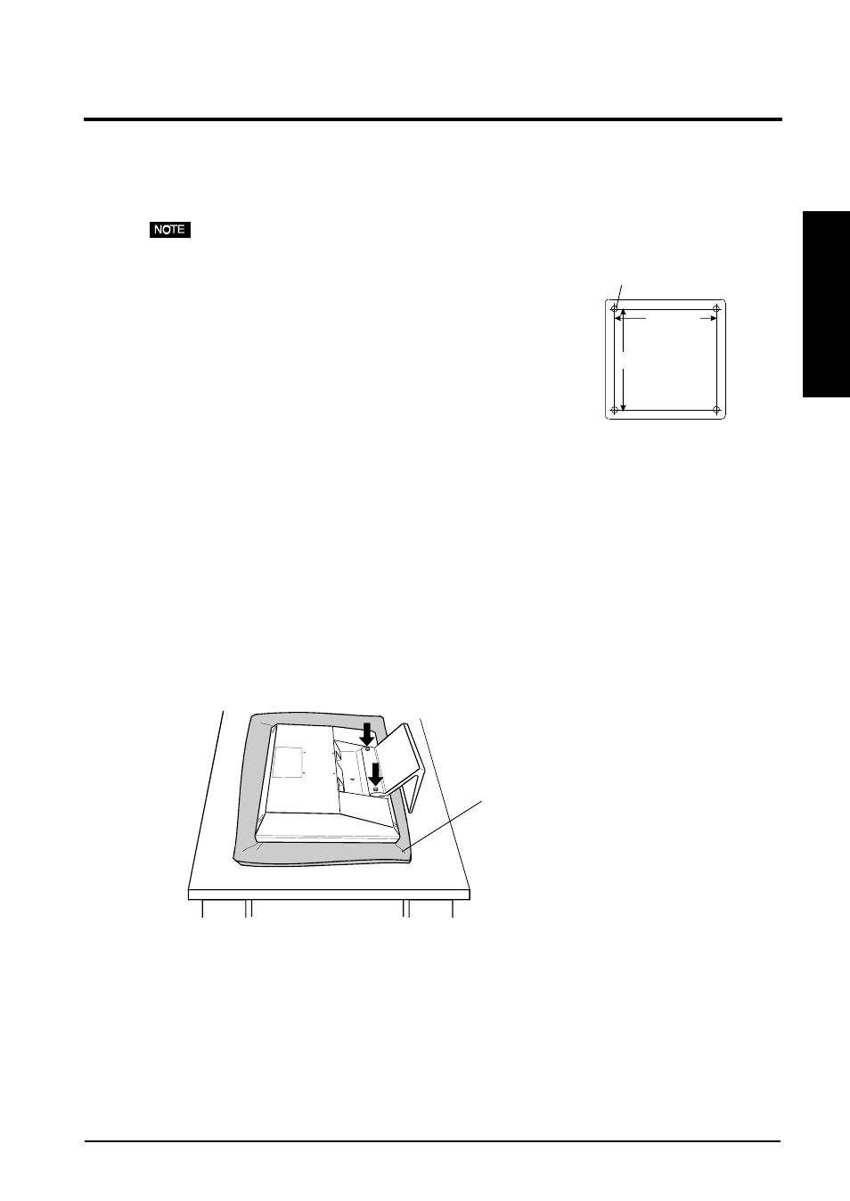 Attaching an arm stand | Eizo FlexScan L461 User Manual | Page 27 / 45