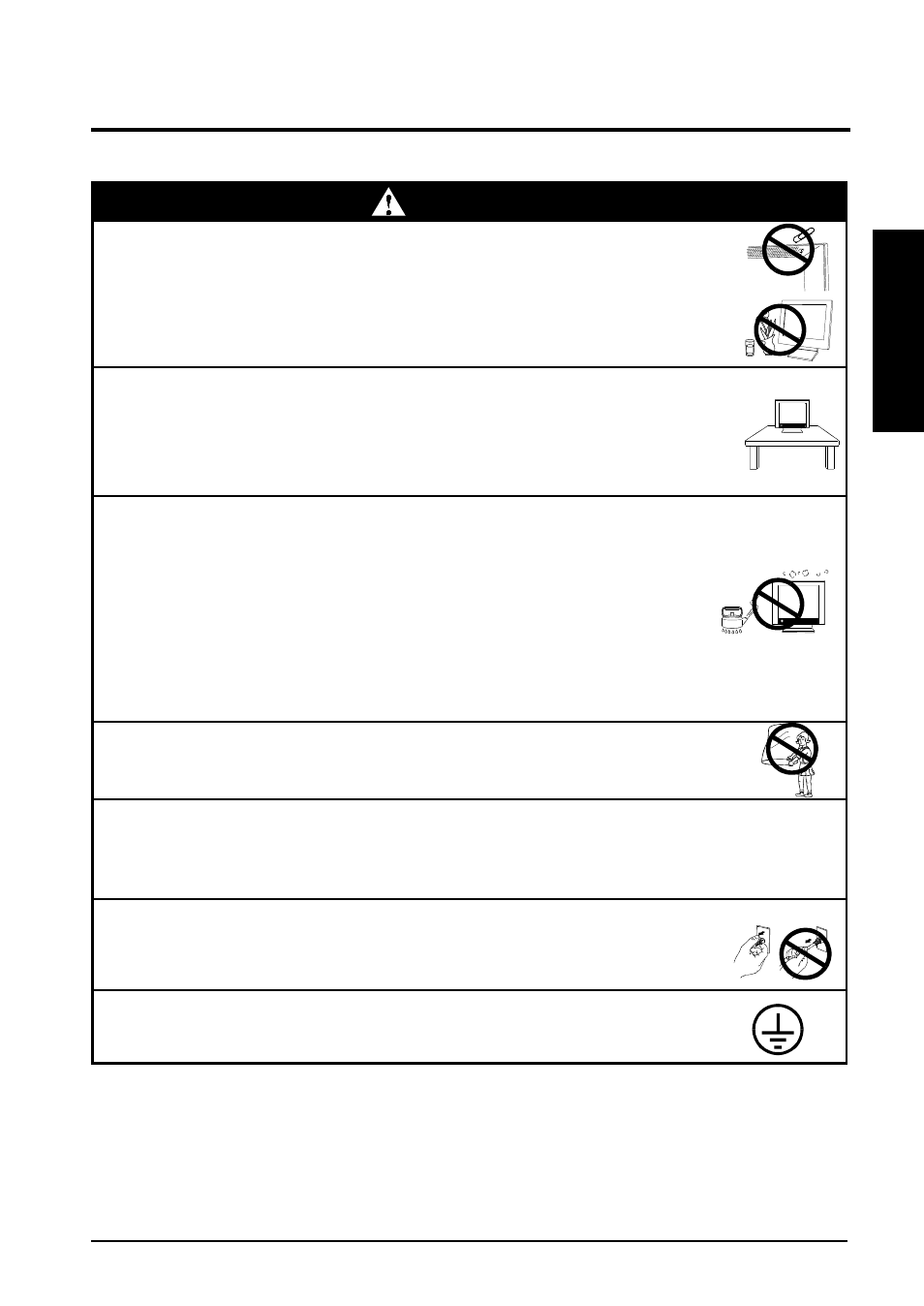 Warning | Eizo FlexScan L461 User Manual | Page 5 / 45