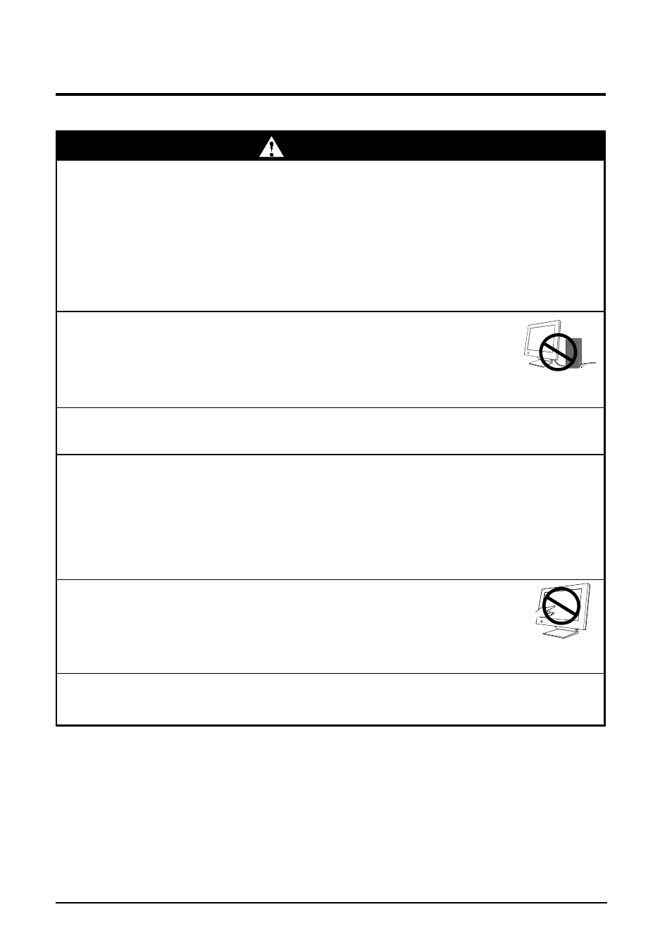 Warning | Eizo FlexScan L461 User Manual | Page 6 / 45