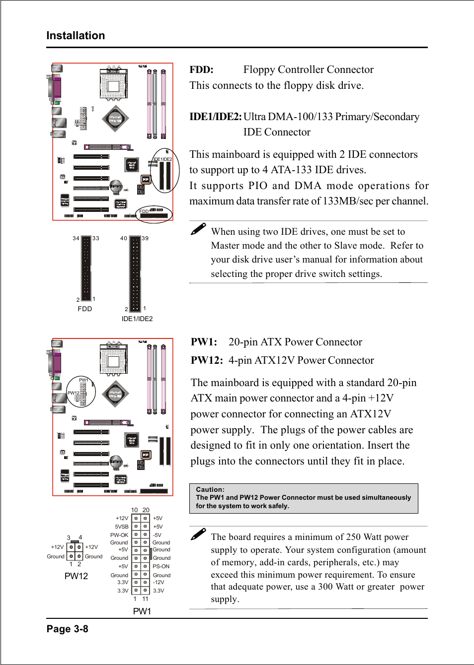 Installation, Page 3-8 | Nvidia 400 User Manual | Page 24 / 78