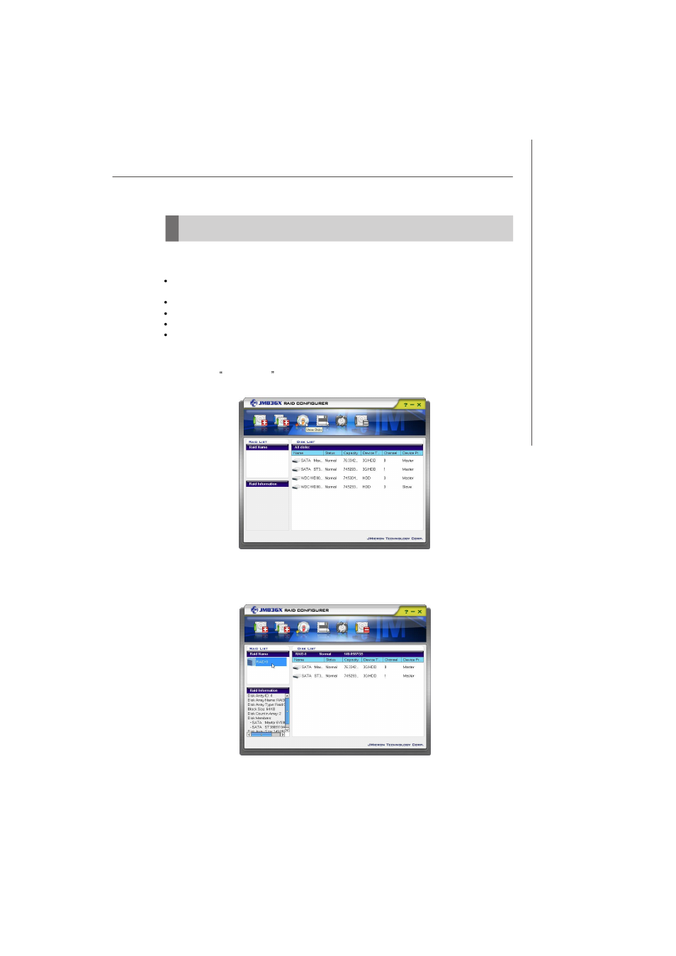 Jmicron raid configurer | Nvidia MS-7374 User Manual | Page 115 / 131