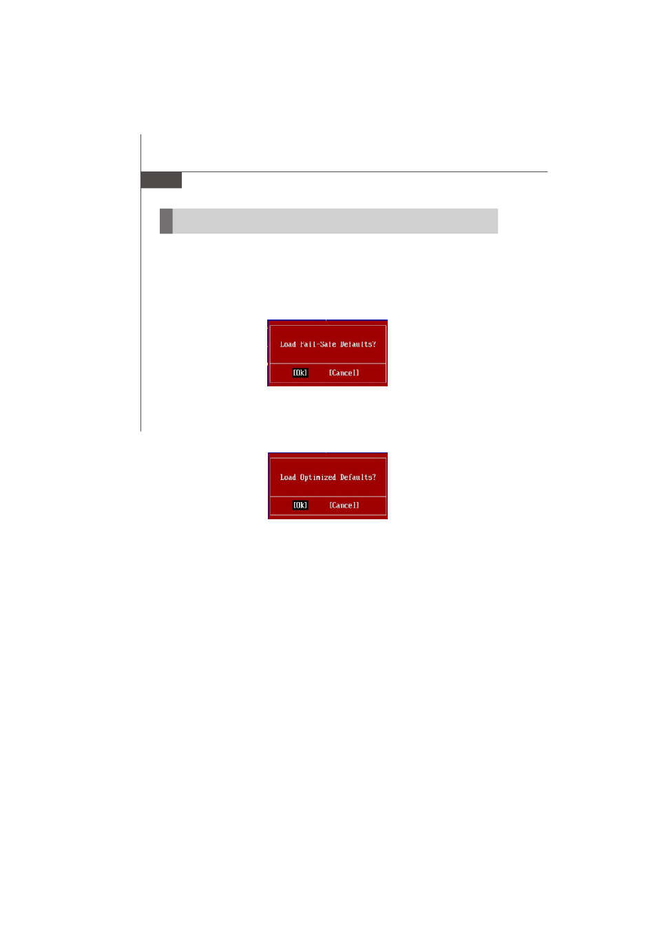 Load fail-safe/ optimized defaults | Nvidia MS-7374 User Manual | Page 64 / 131