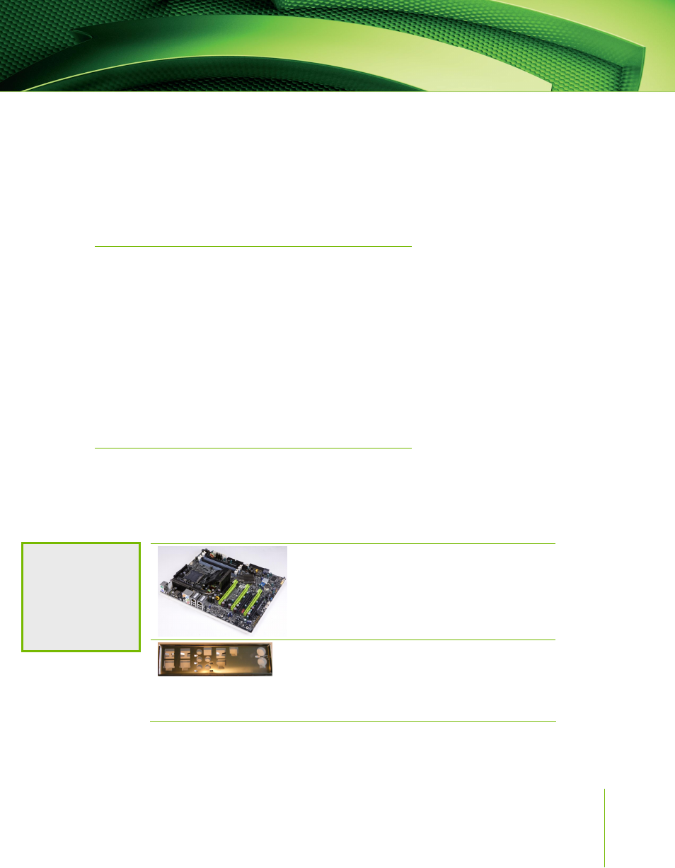 Unpacking and parts descriptions, Unpacking, Equipment | Nvidia NFORCE 780I SLI User Manual | Page 13 / 120