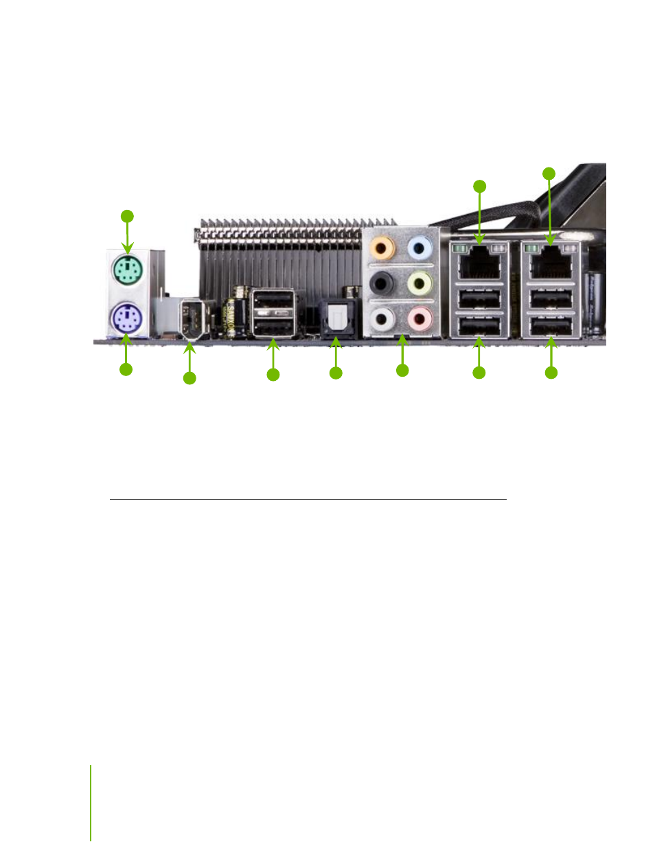 Figure 2. chassis backpanel connectors | Nvidia NFORCE 780I SLI User Manual | Page 16 / 120