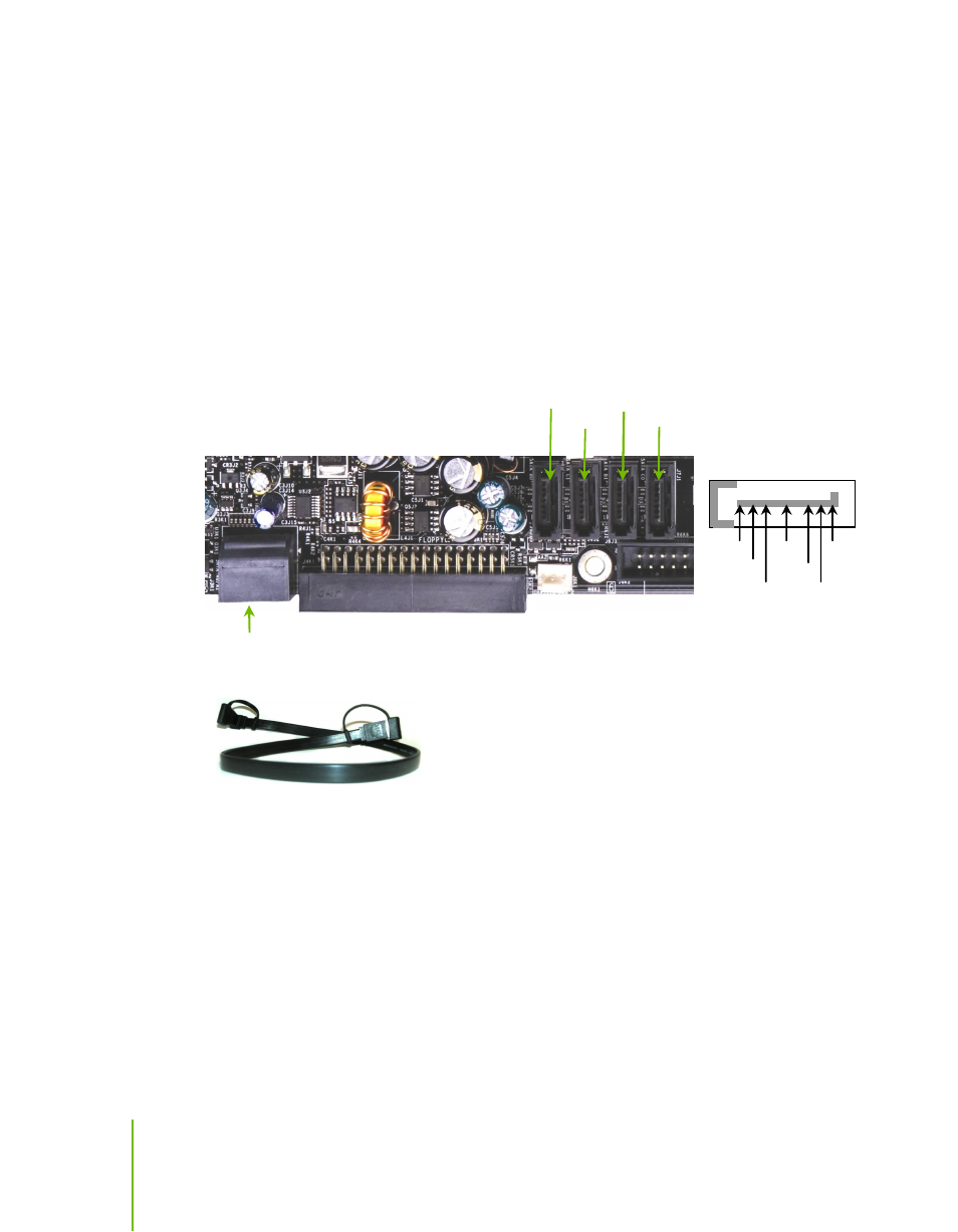 Connecting serial ata cables | Nvidia NFORCE 780I SLI User Manual | Page 26 / 120