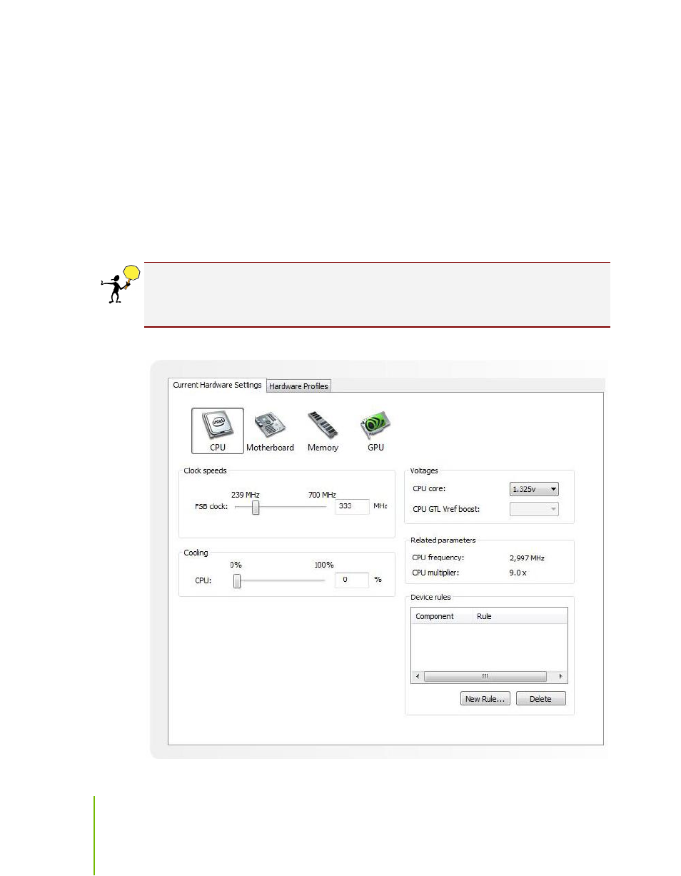 Current hardware settings | Nvidia NFORCE 780I SLI User Manual | Page 82 / 120