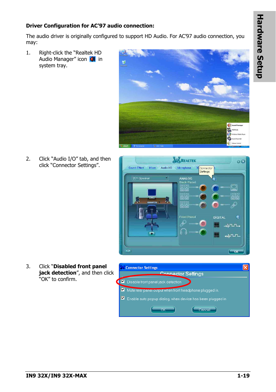 Hardware setup | Nvidia IN9 32X User Manual | Page 25 / 96