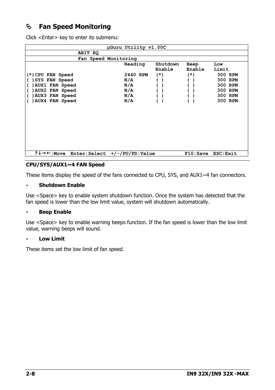 Fan speed monitoring | Nvidia IN9 32X User Manual | Page 38 / 96