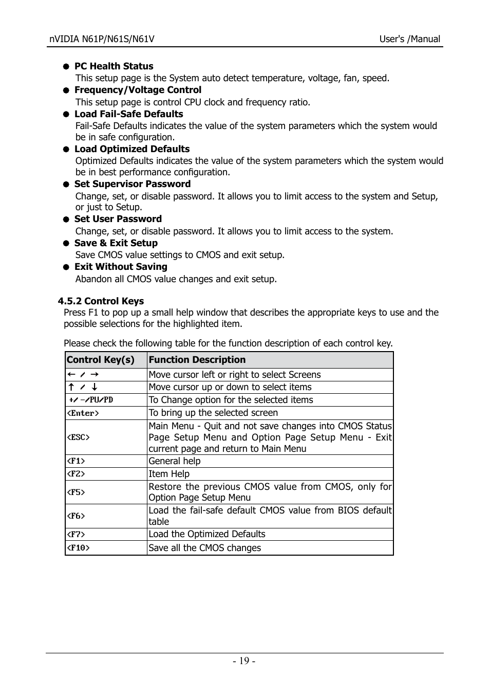 Nvidia N61S User Manual | Page 20 / 37