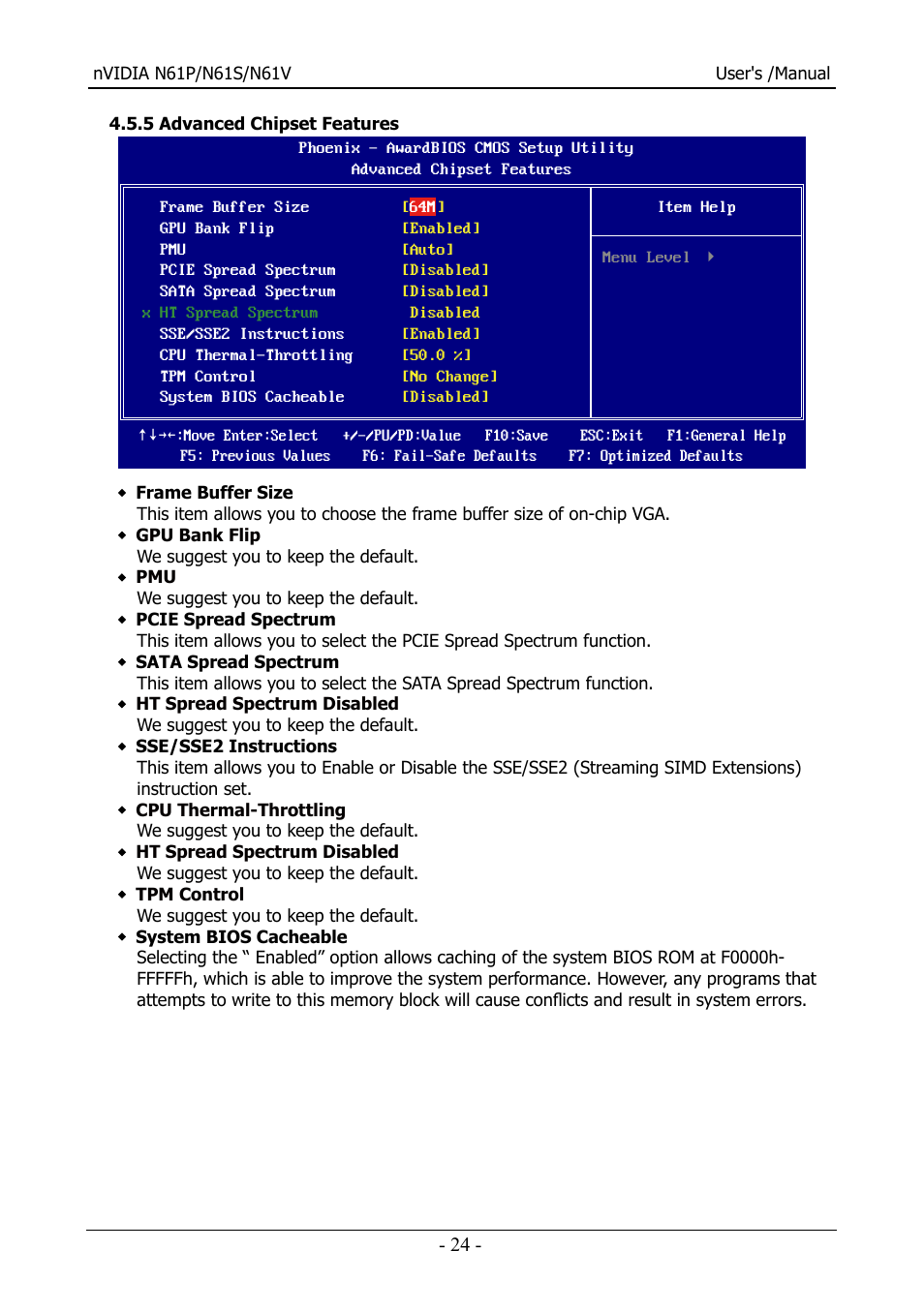 Nvidia N61S User Manual | Page 25 / 37