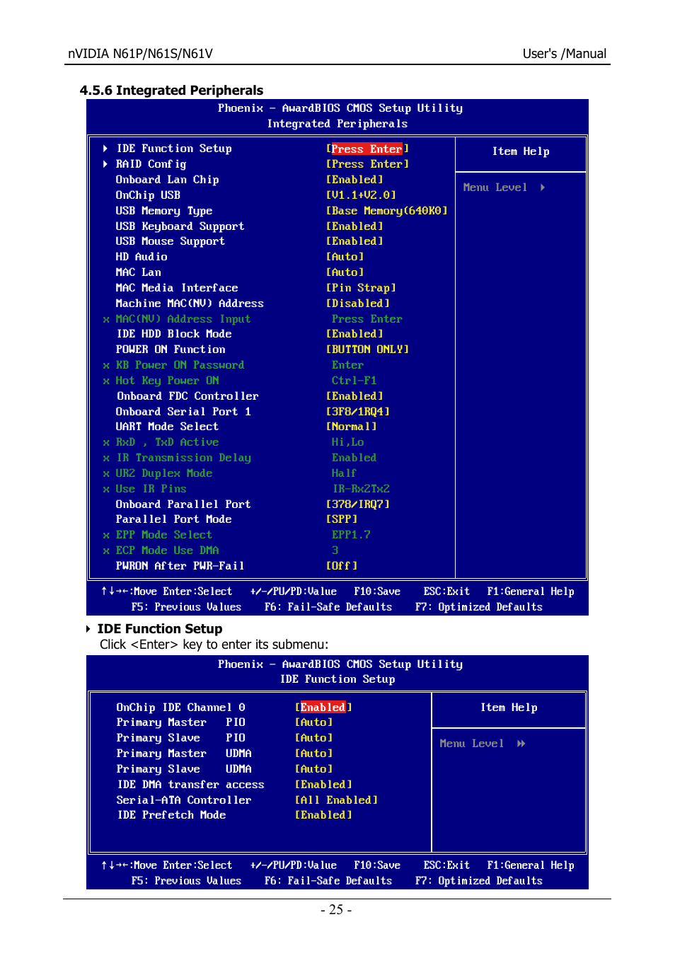 Nvidia N61S User Manual | Page 26 / 37