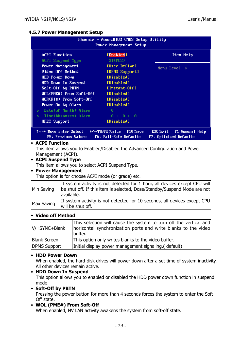 Nvidia N61S User Manual | Page 30 / 37