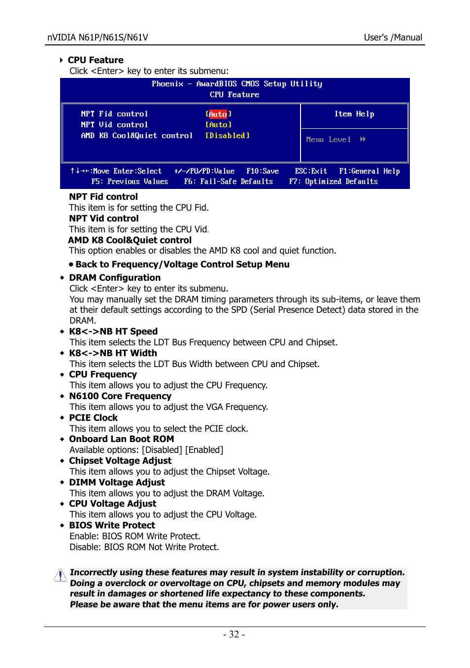 Nvidia N61S User Manual | Page 33 / 37