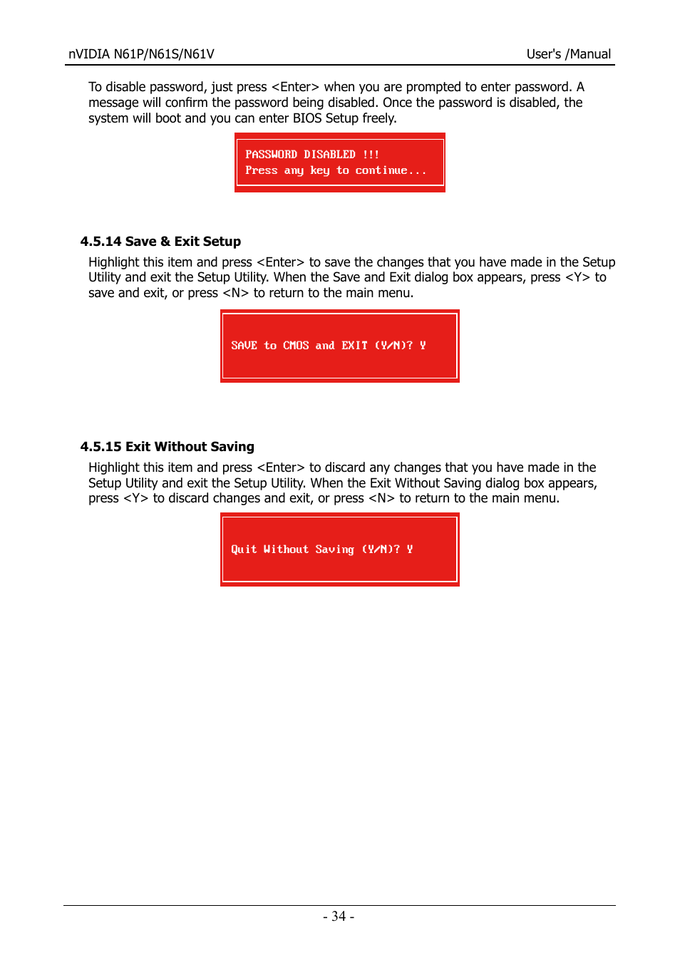 Nvidia N61S User Manual | Page 35 / 37