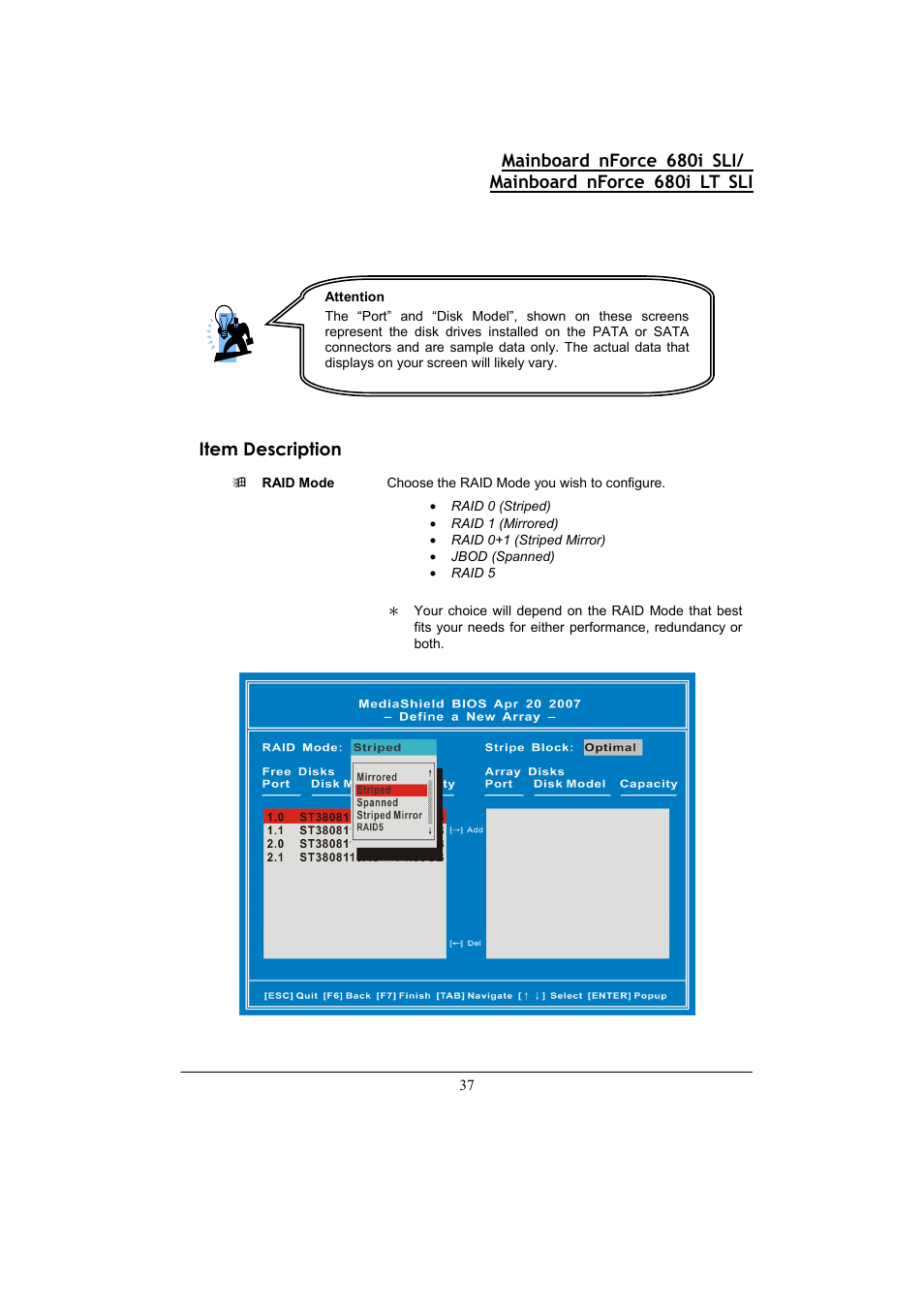 Item description | Nvidia 680I LT SLI User Manual | Page 41 / 80