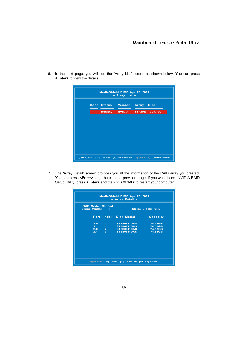 Mainboard nforce 650i ultra | Nvidia NFORCE 650I User Manual | Page 43 / 70