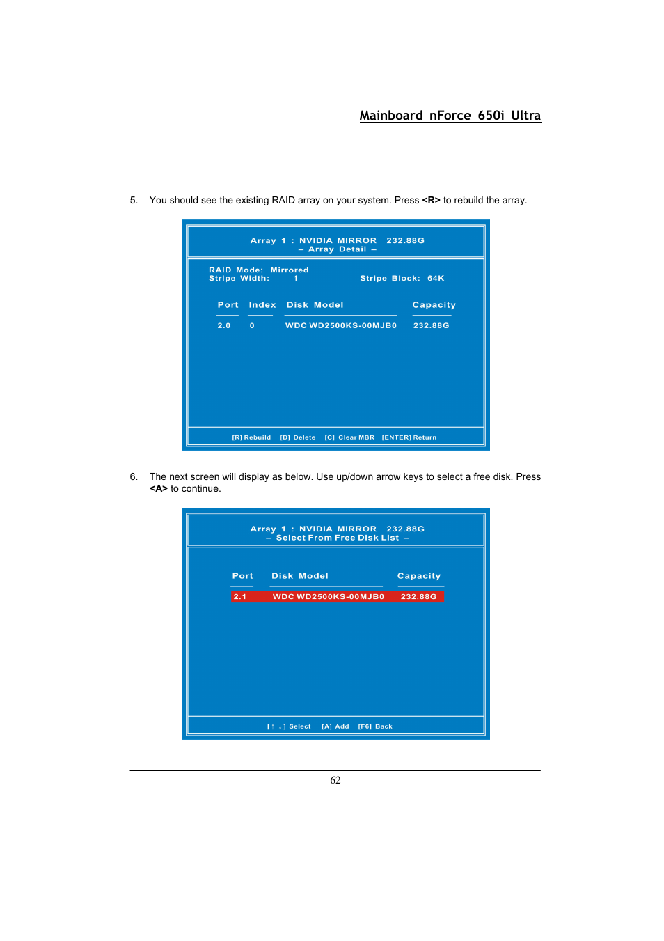 Mainboard nforce 650i ultra | Nvidia NFORCE 650I User Manual | Page 66 / 70