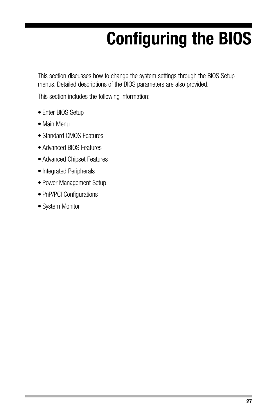 Configuring the bios | Nvidia NFORCE 680I User Manual | Page 35 / 78