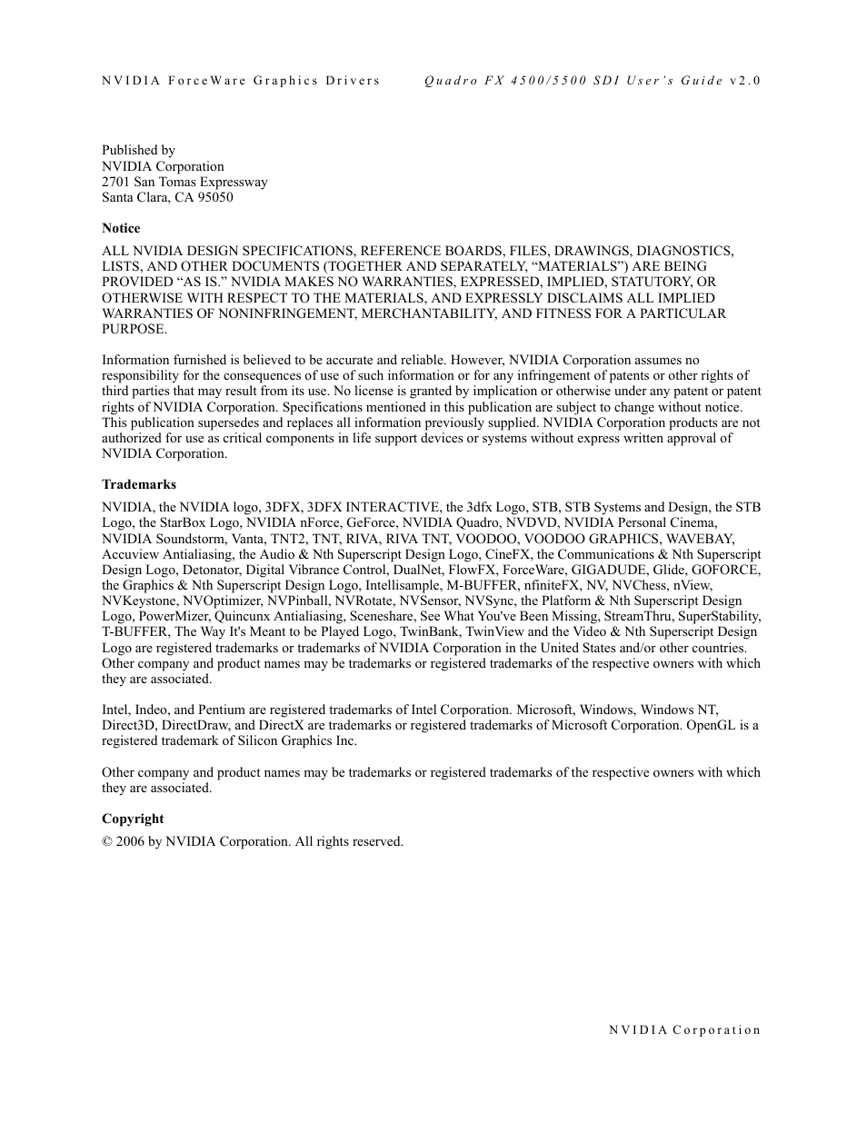 Nvidia Quadro FX 5500 User Manual | Page 2 / 88