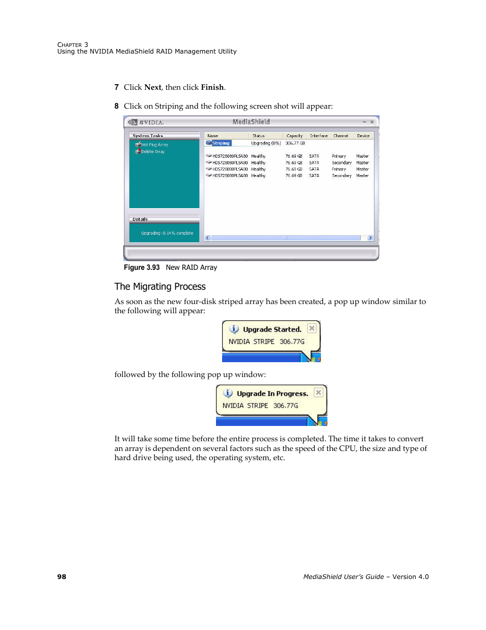 The migrating process | Nvidia 4 User Manual | Page 102 / 159