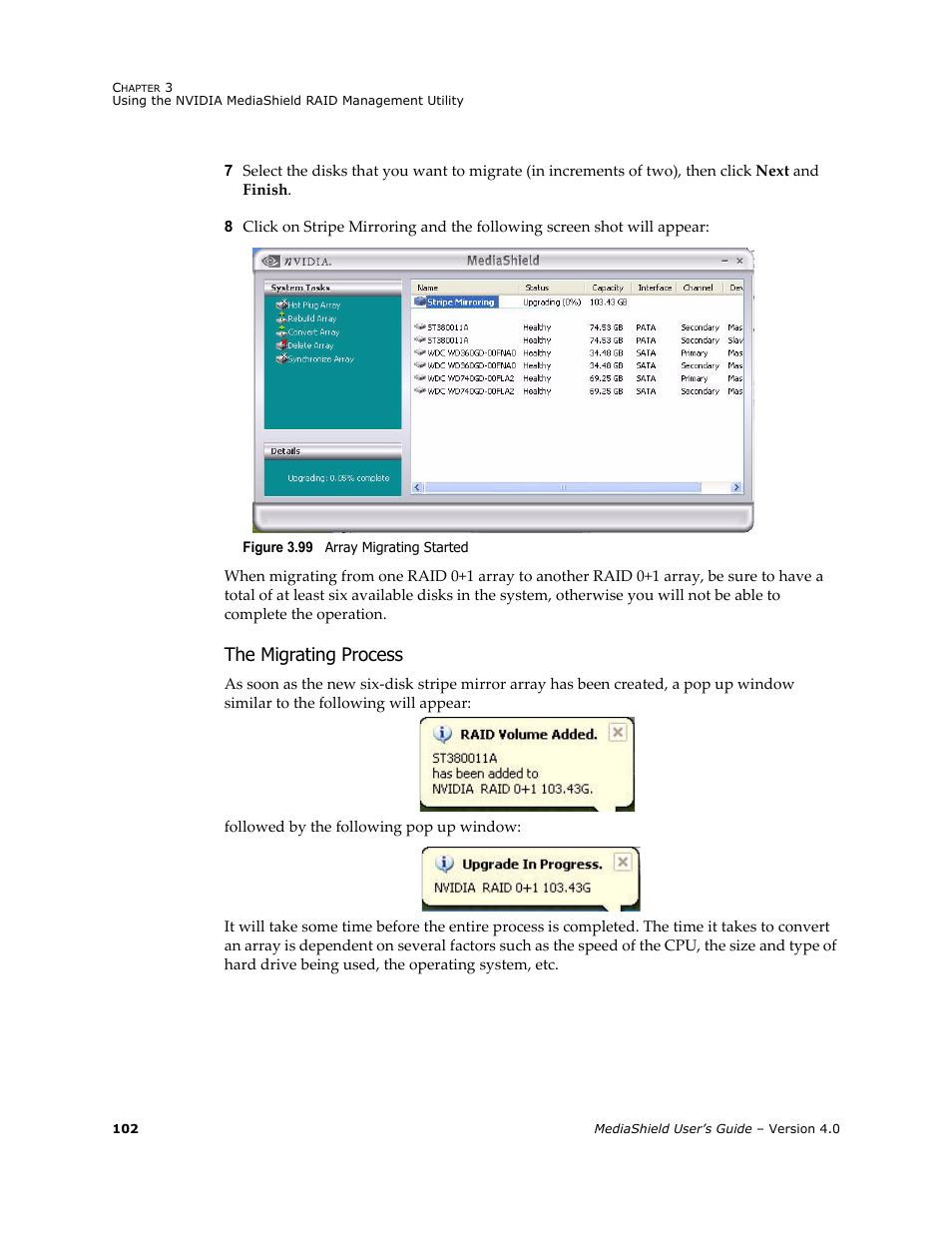 The migrating process | Nvidia 4 User Manual | Page 106 / 159