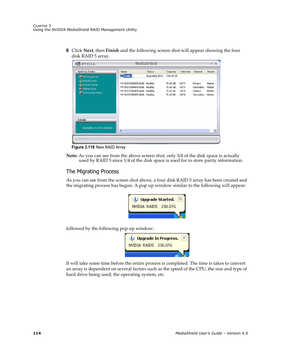 The migrating process | Nvidia 4 User Manual | Page 118 / 159