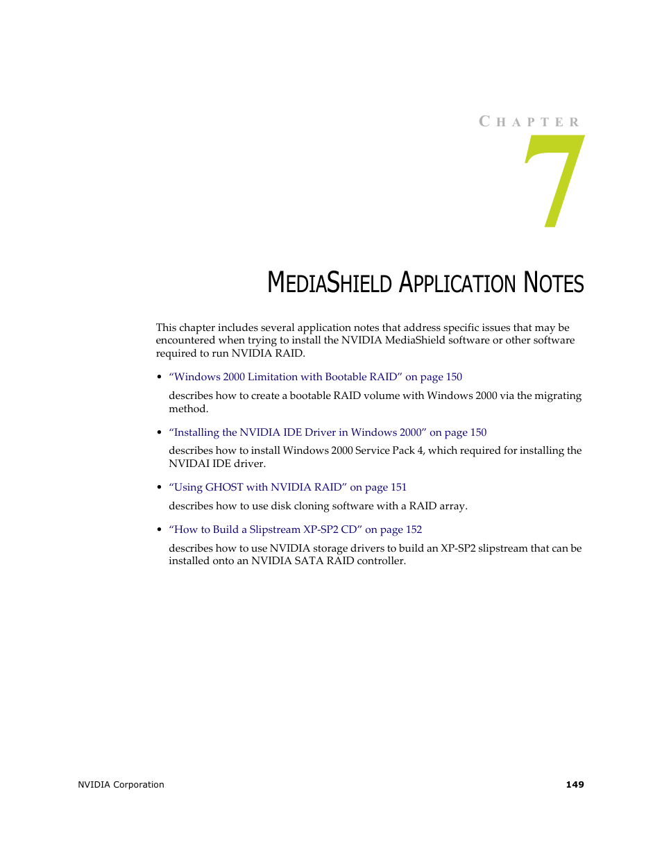 Mediashield application notes, Edia, Hield | Pplication, Otes | Nvidia 4 User Manual | Page 153 / 159