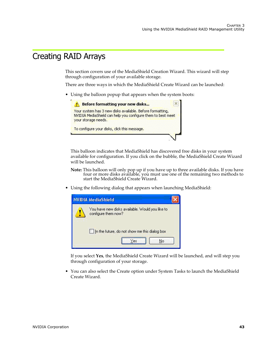 Creating raid arrays | Nvidia 4 User Manual | Page 47 / 159