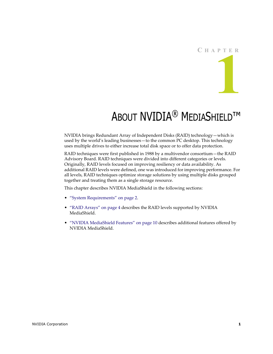 About nvidia® mediashield, Nvidia, Bout | Edia, Hield | Nvidia 4 User Manual | Page 5 / 159