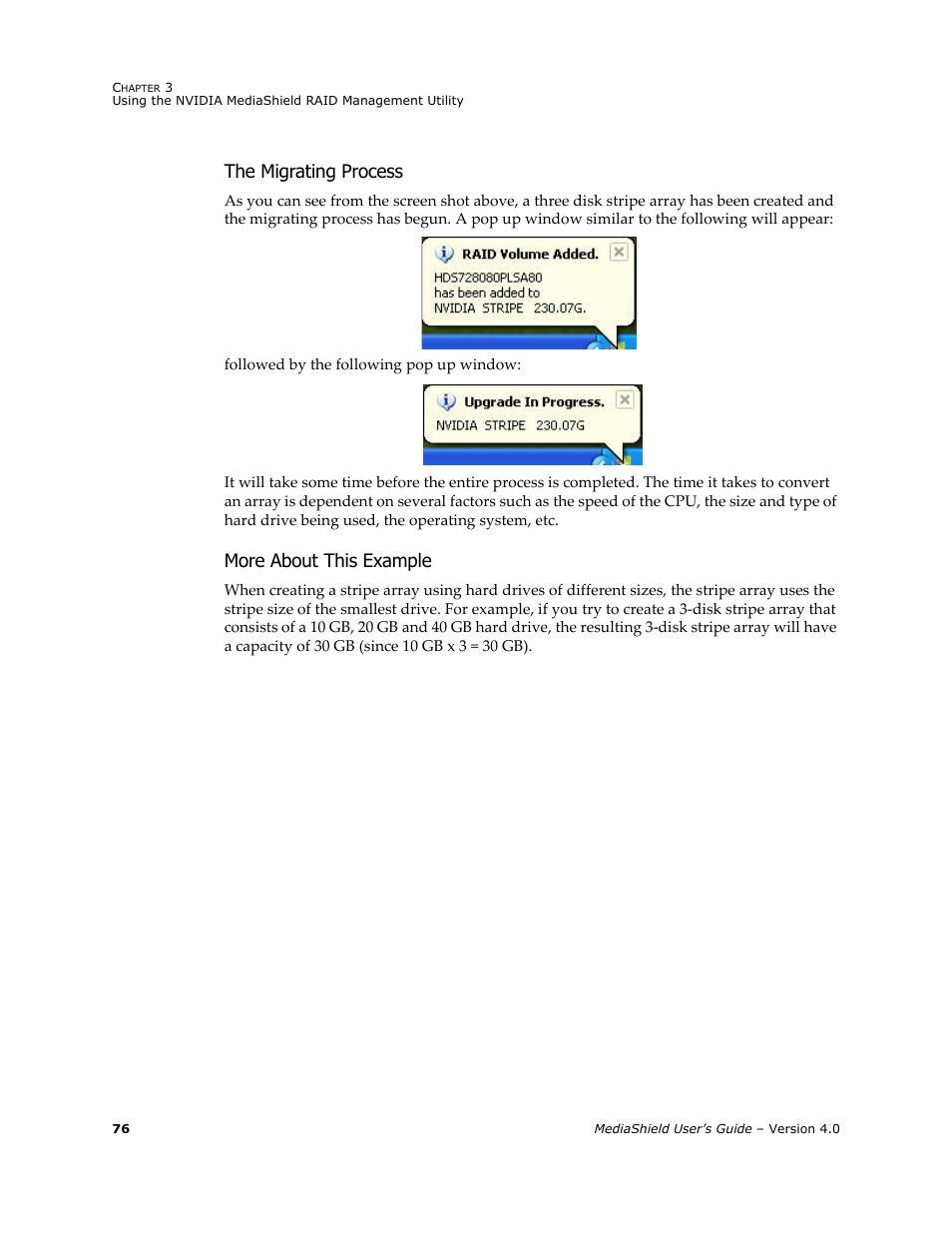 The migrating process, More about this example | Nvidia 4 User Manual | Page 80 / 159