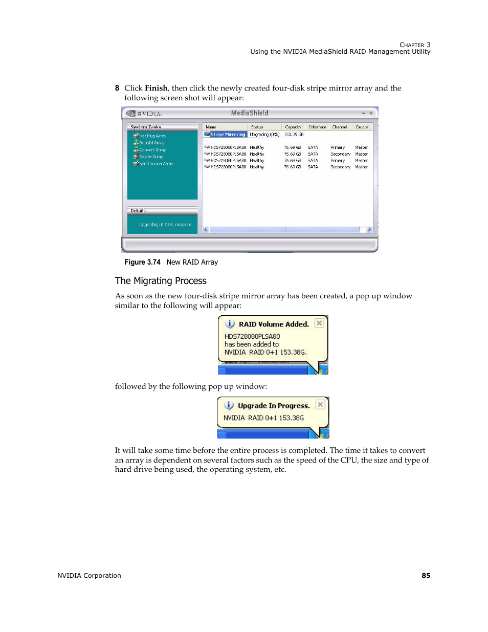 The migrating process | Nvidia 4 User Manual | Page 89 / 159