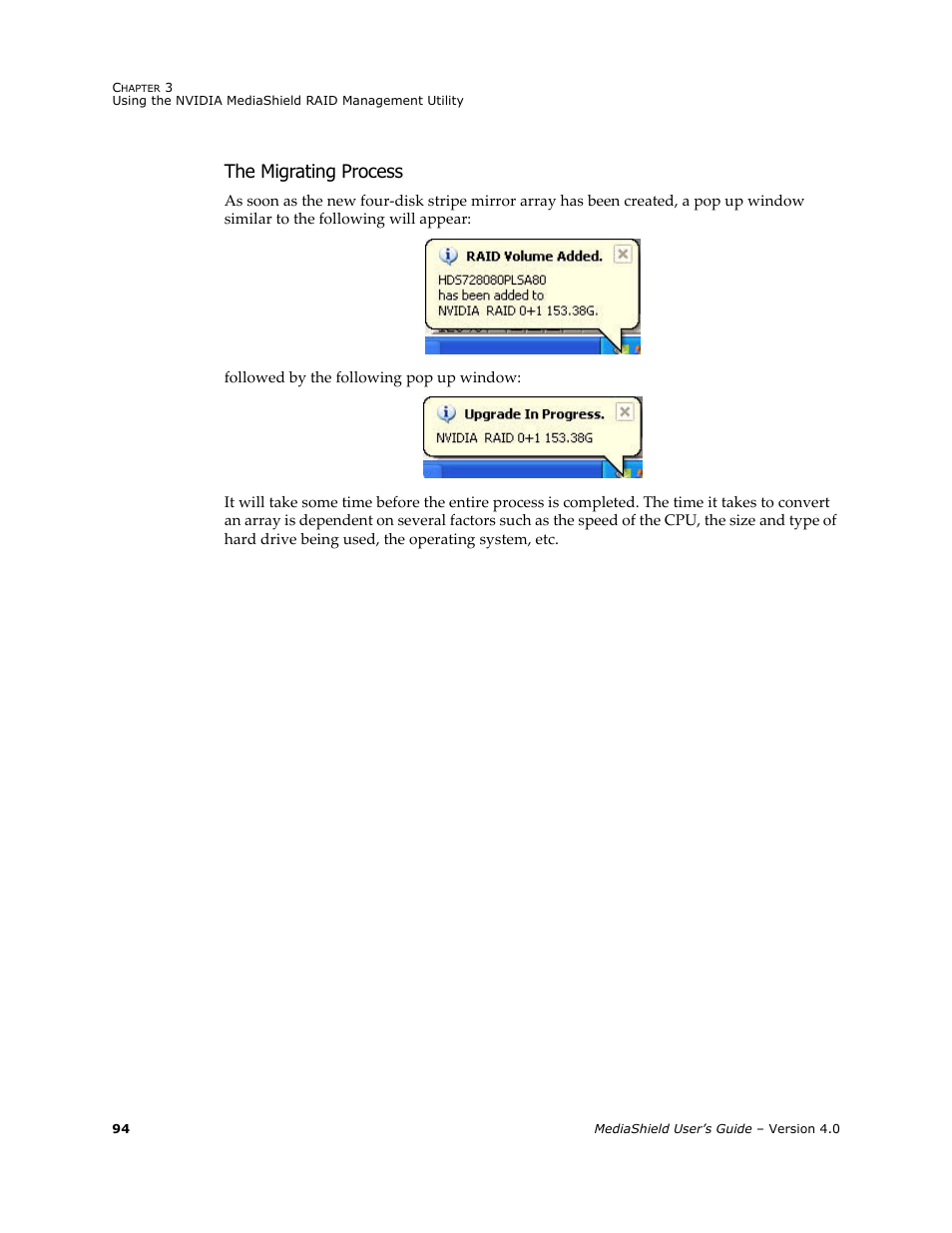 The migrating process | Nvidia 4 User Manual | Page 98 / 159