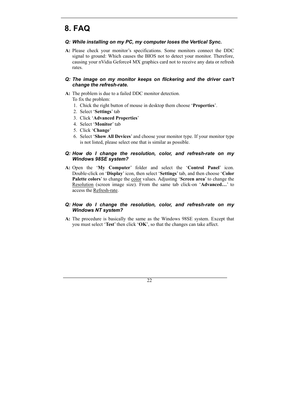 Nvidia Video Card GeForce MX Series User Manual | Page 21 / 23