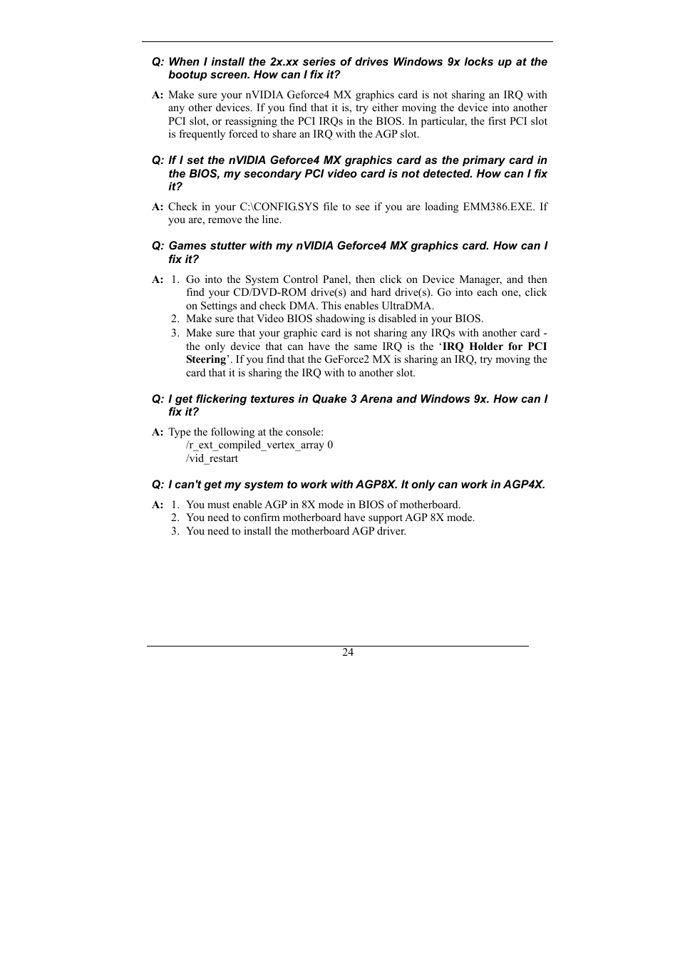 Nvidia Video Card GeForce MX Series User Manual | Page 23 / 23