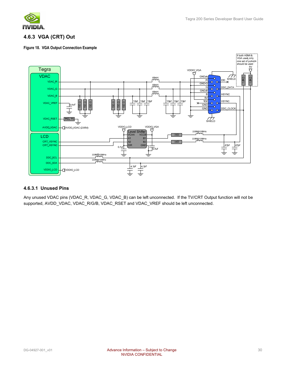 3 vga (crt) out | Nvidia TEGRA DG-04927-001_V01 User Manual | Page 30 / 41