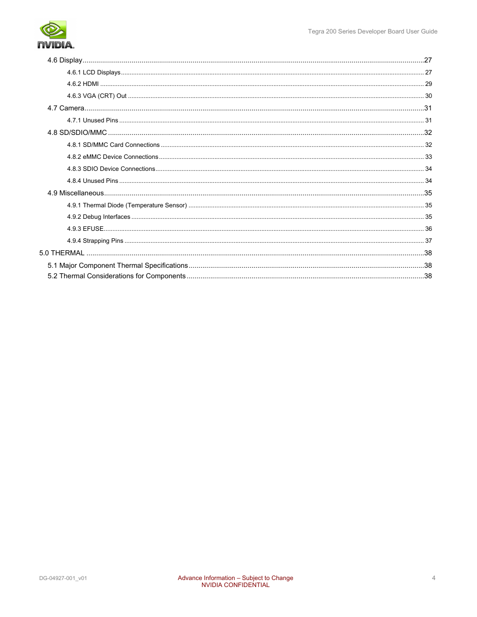 Nvidia TEGRA DG-04927-001_V01 User Manual | Page 4 / 41